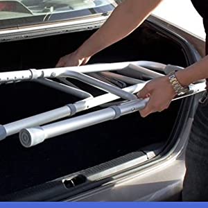 Rehaid Height Adj Walker Aluminum with reciprocation - fit into car dickey